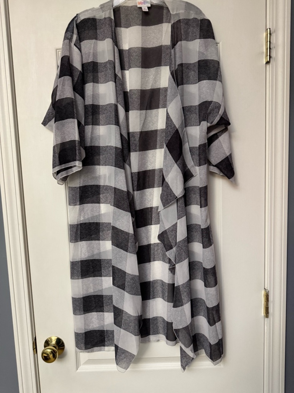 LuLaRoe Gray and Black Top